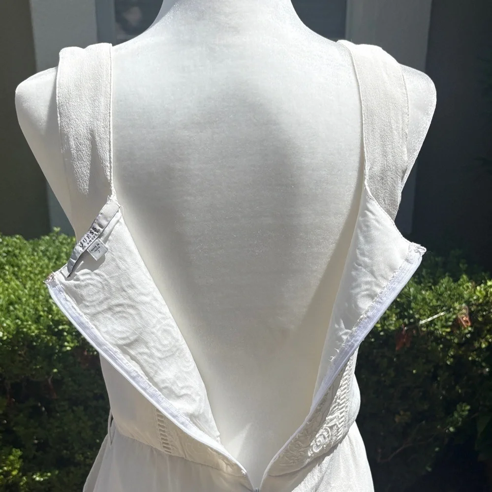 Guess Floral Embroidered White Romper - Picture 7 of 13
